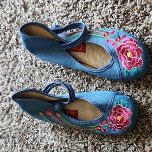 Cinak Embroidered Flats 41